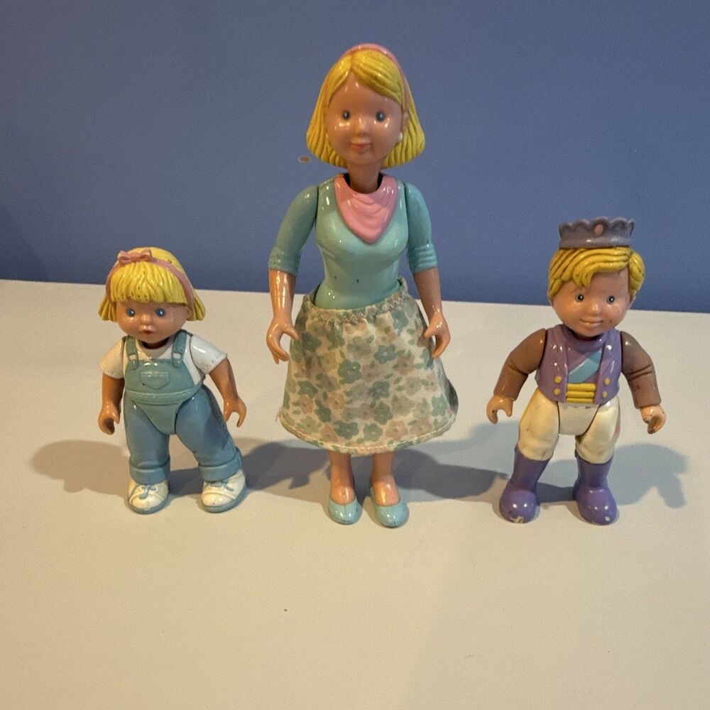 Fisher Price Loving Family Dollhouse Dolls Mom Sister Girl Woman Boy Prince